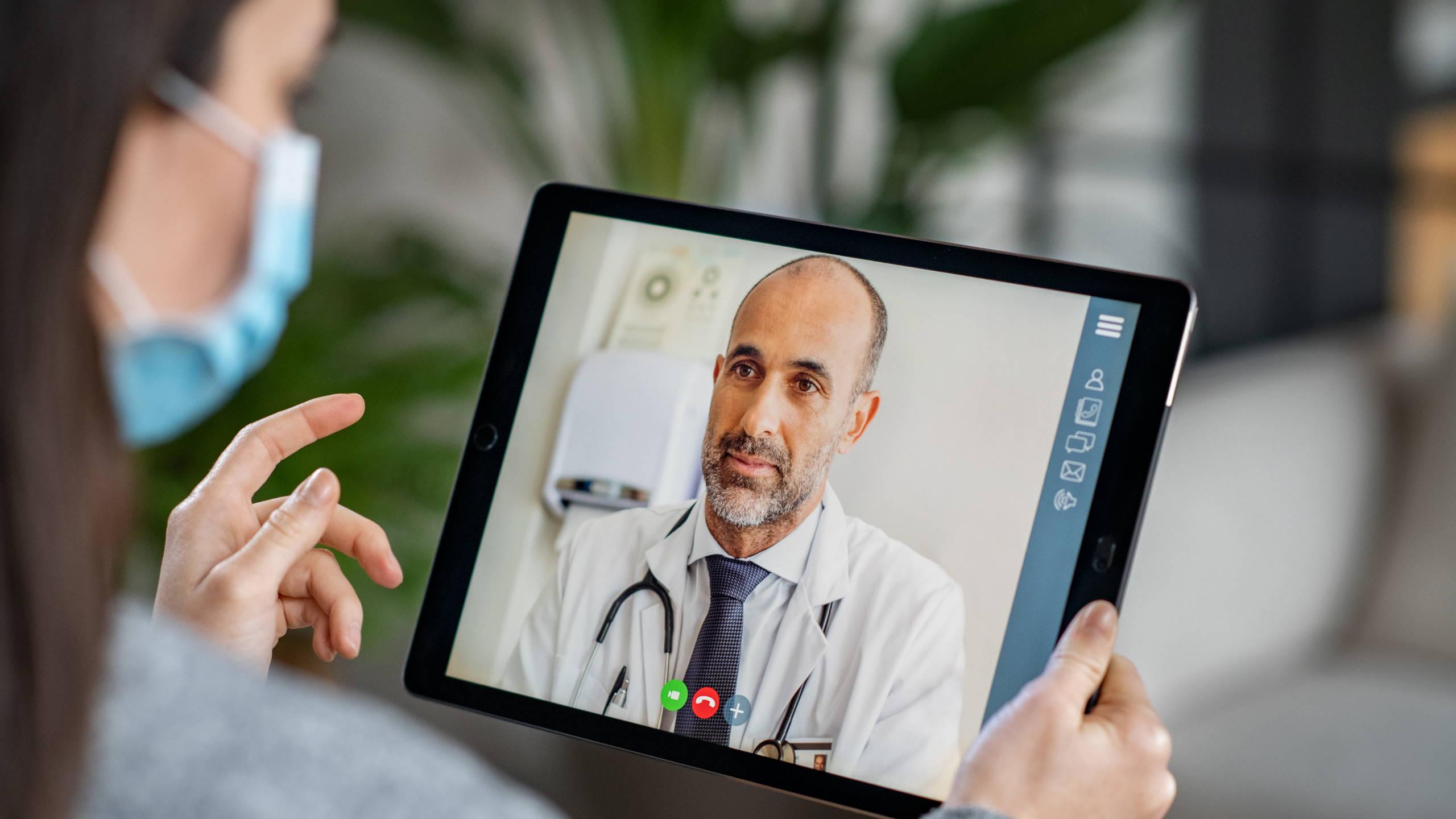 Virtual call with a doctor